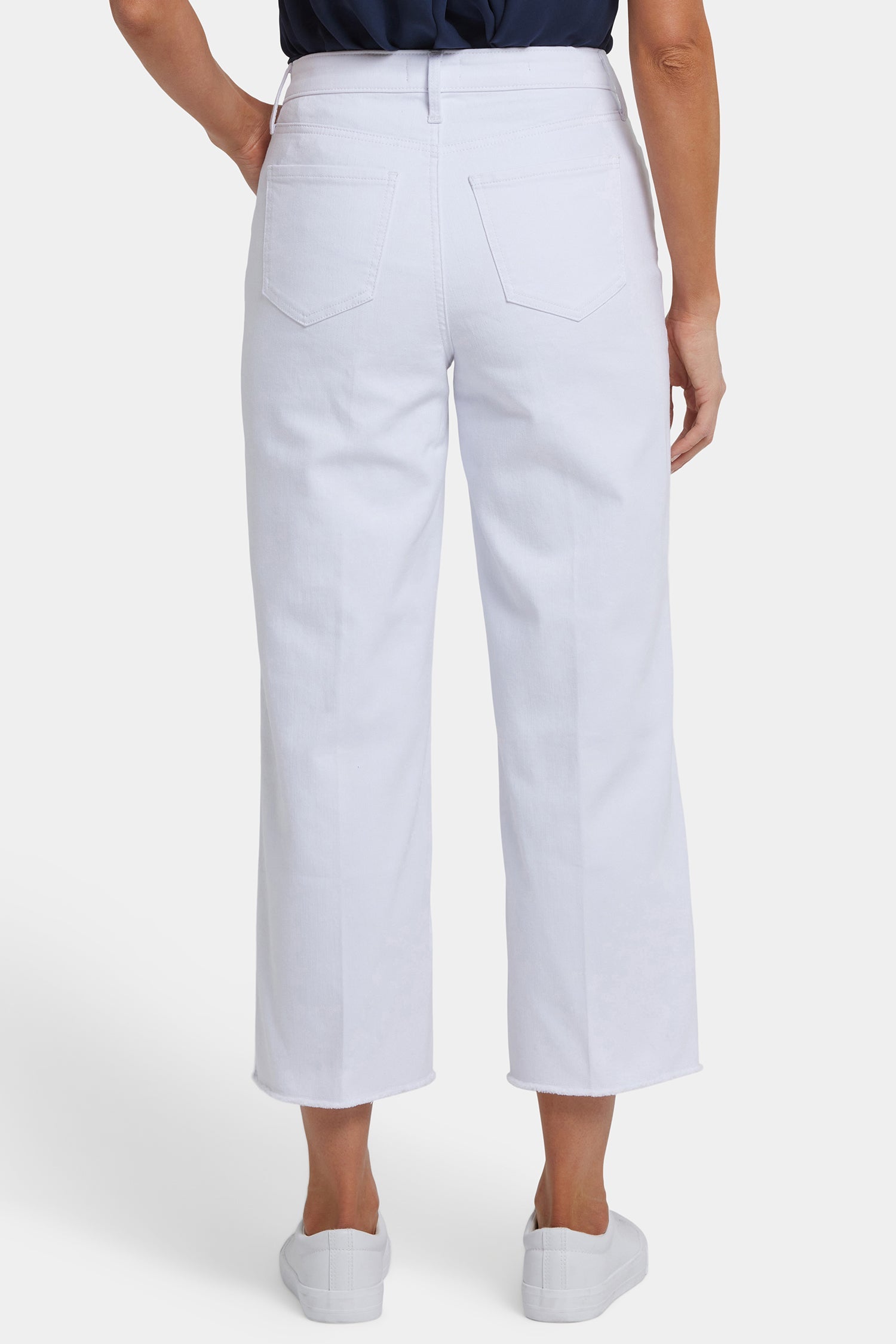 Coco Relaxed Wide Leg Crop Jeans - Optic White