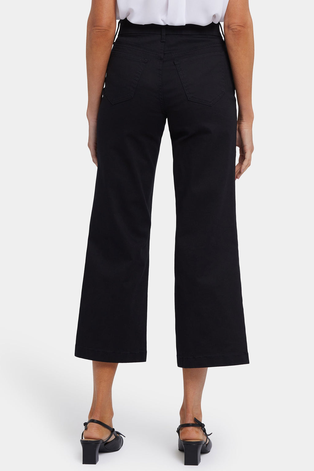 Waist-Match™ Teresa Wide Leg Ankle Jeans - Black