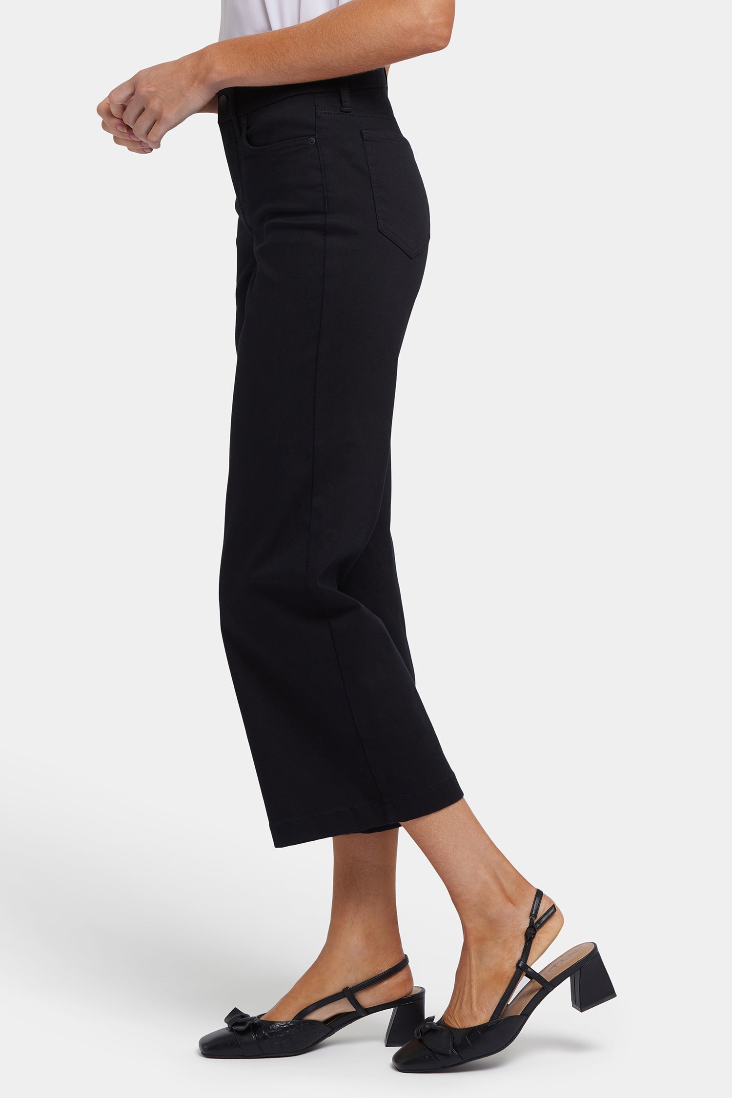 Waist-Match™ Teresa Wide Leg Ankle Jeans - Black