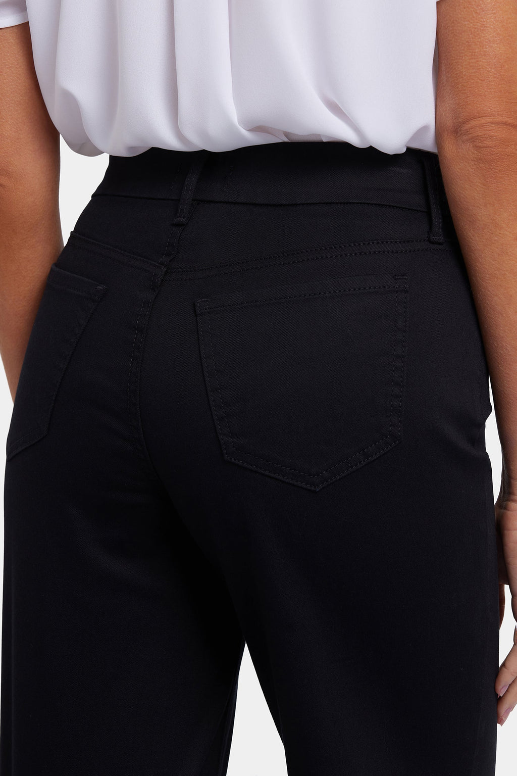 Waist-Match™ Teresa Wide Leg Ankle Jeans - Black