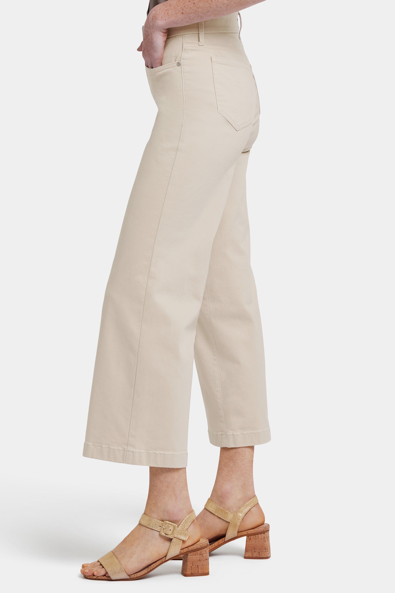 Waist-Match™ Teresa Wide Leg Ankle Jeans - Feather