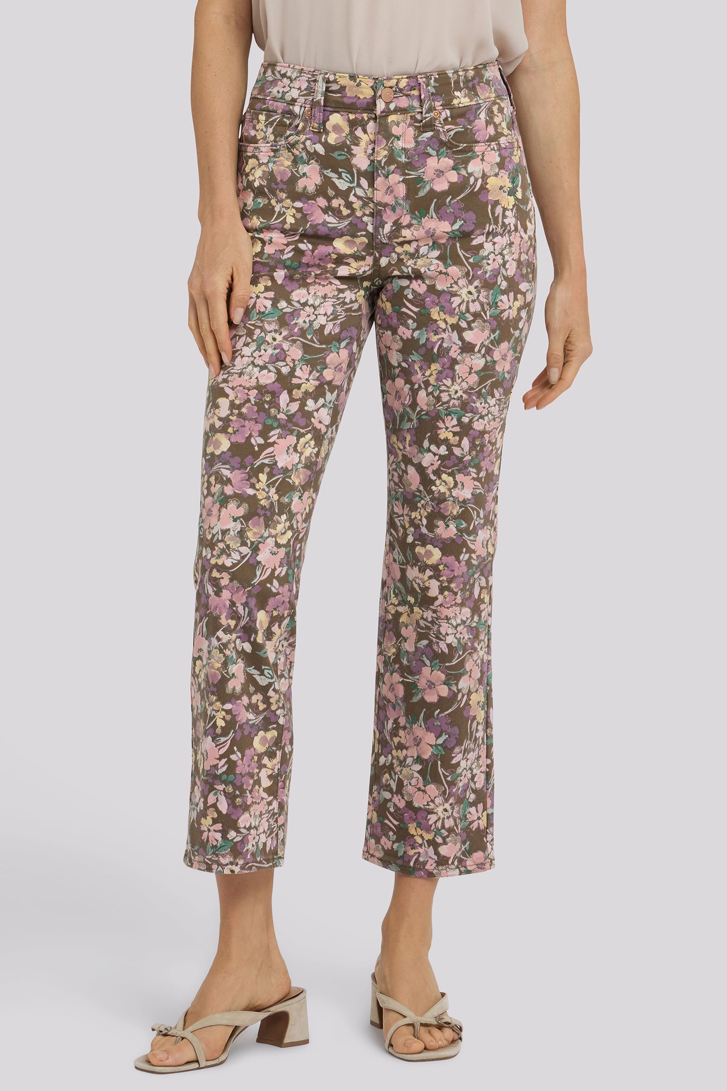 Marilyn Straight Ankle Jeans - Earth Blooms