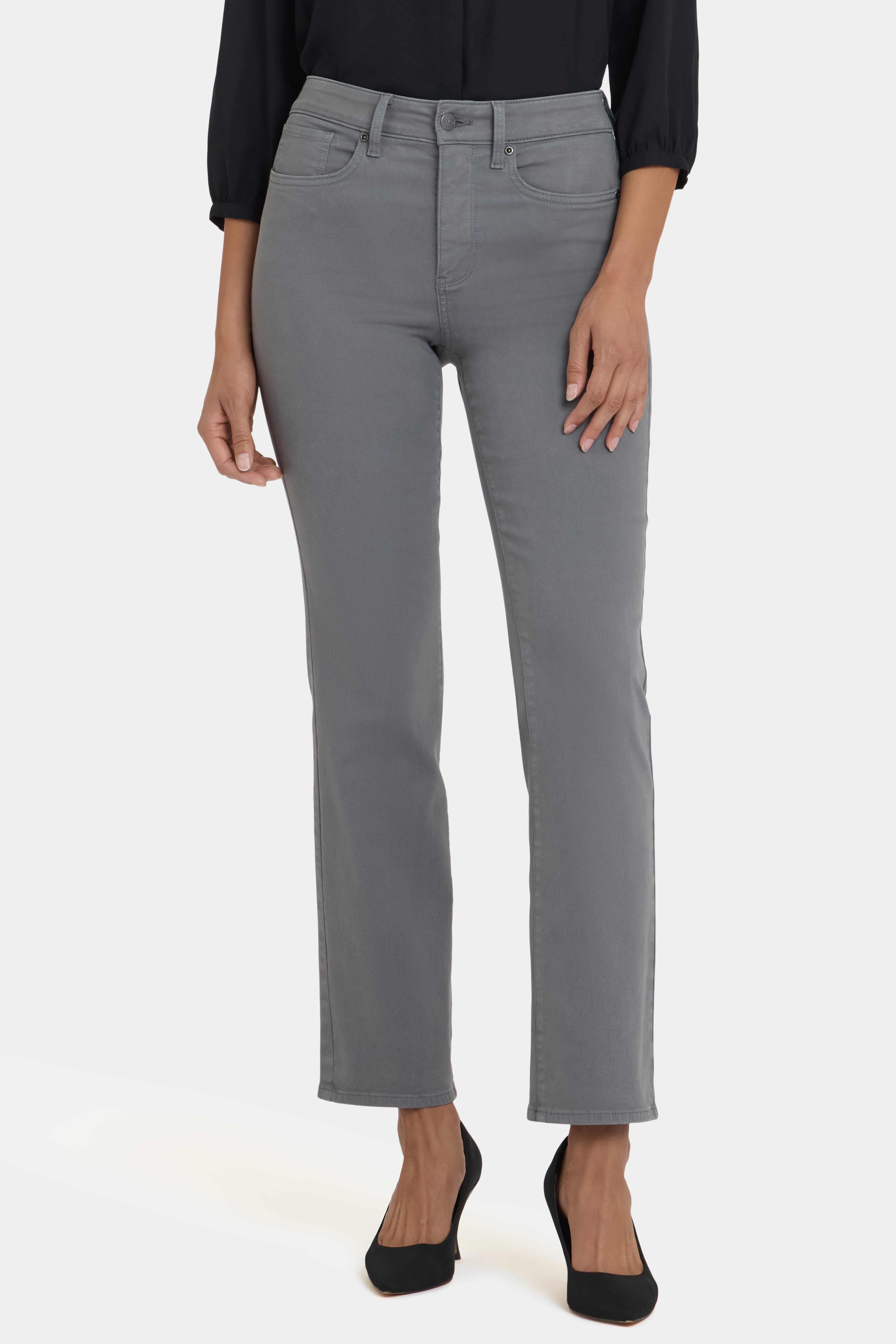 Marilyn Straight Jeans - Lunar Stone
