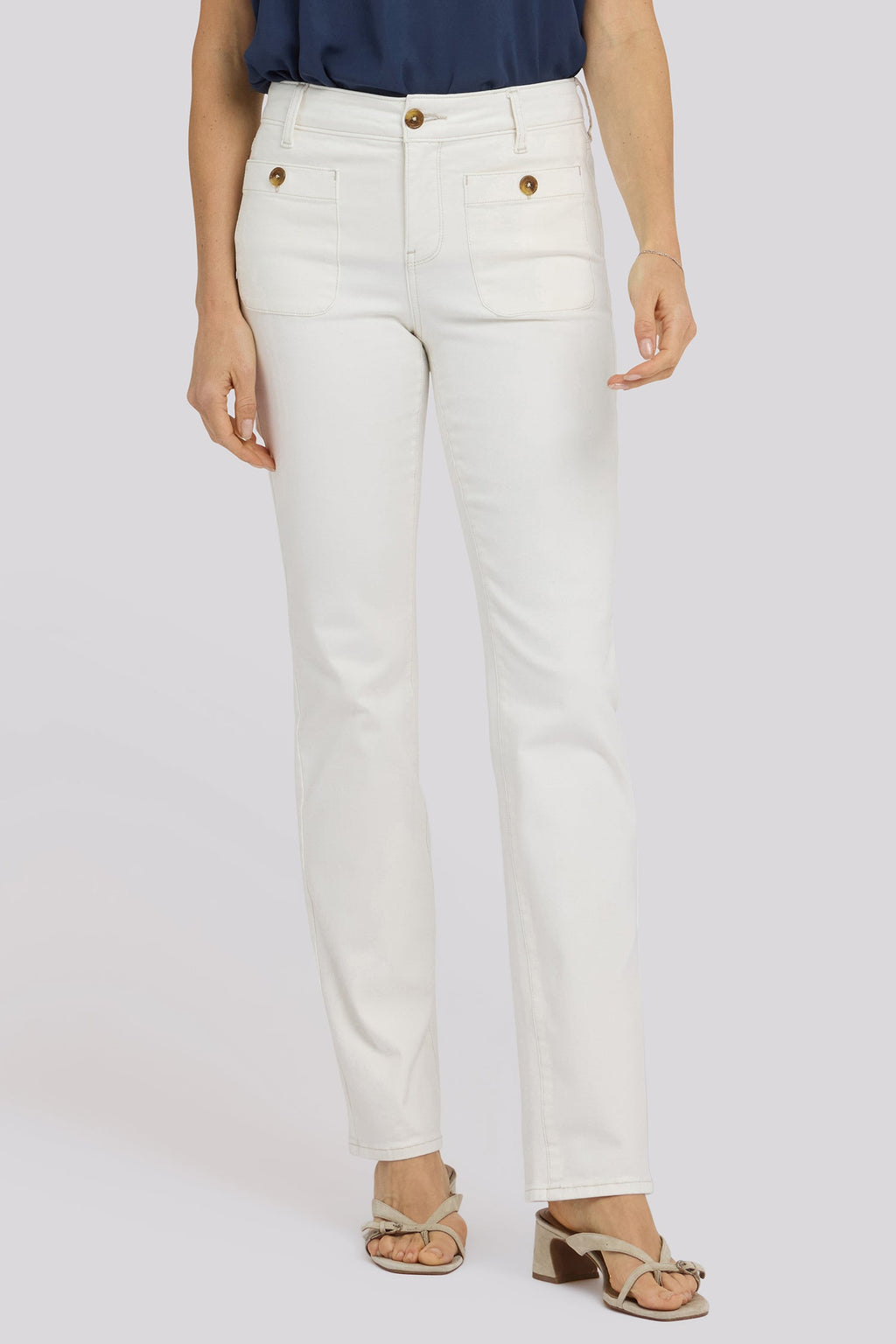 Marilyn Straight Jeans - Vintage White