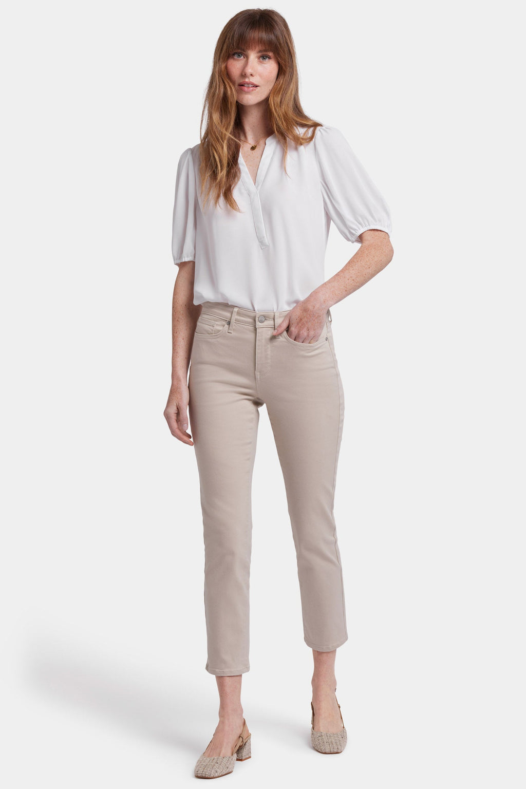 Sheri Slim Ankle Jeans - Feather