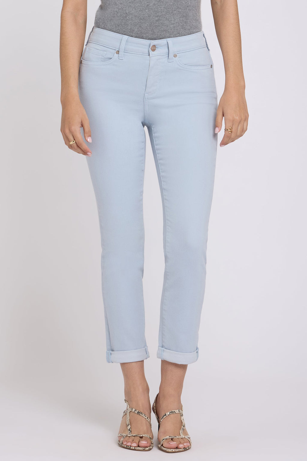Sheri Slim Straight Ankle Jeans - Blue Clover