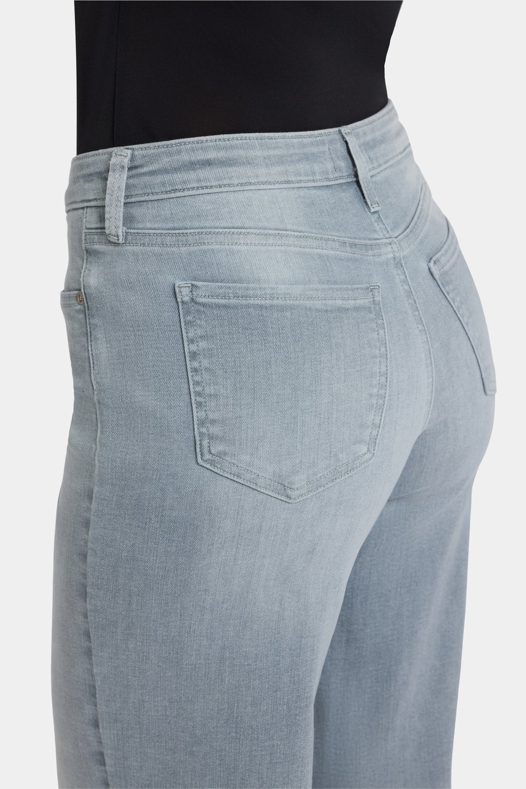 Teresa Wide Leg Ankle Jeans - Silver Eiffel