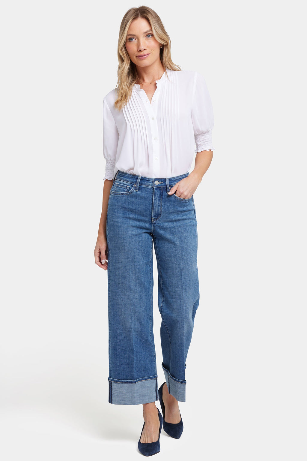 Teresa Wide Leg Jeans  - Stillwater Lake