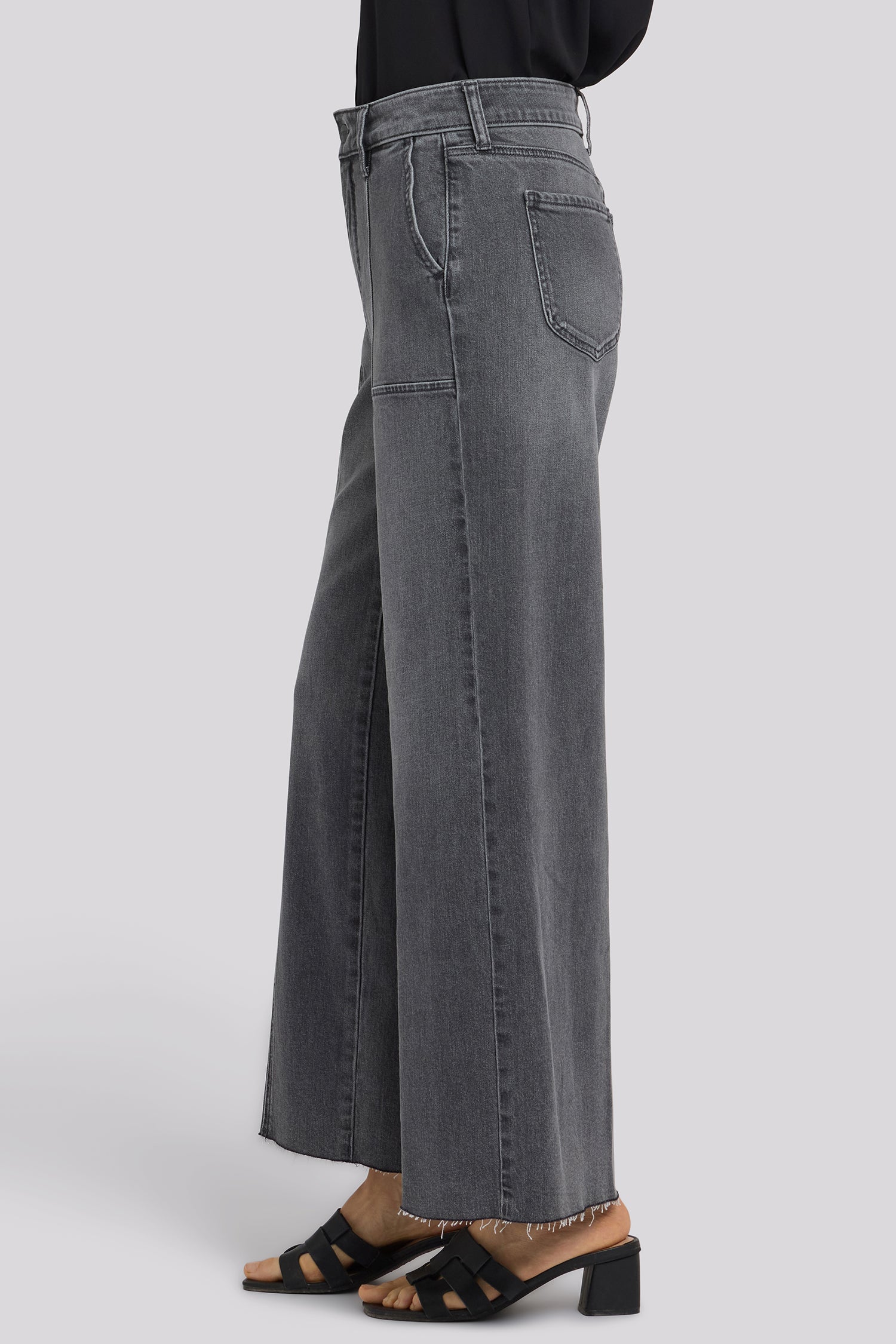 Simone Wide Leg Jeans - Dusty Ash