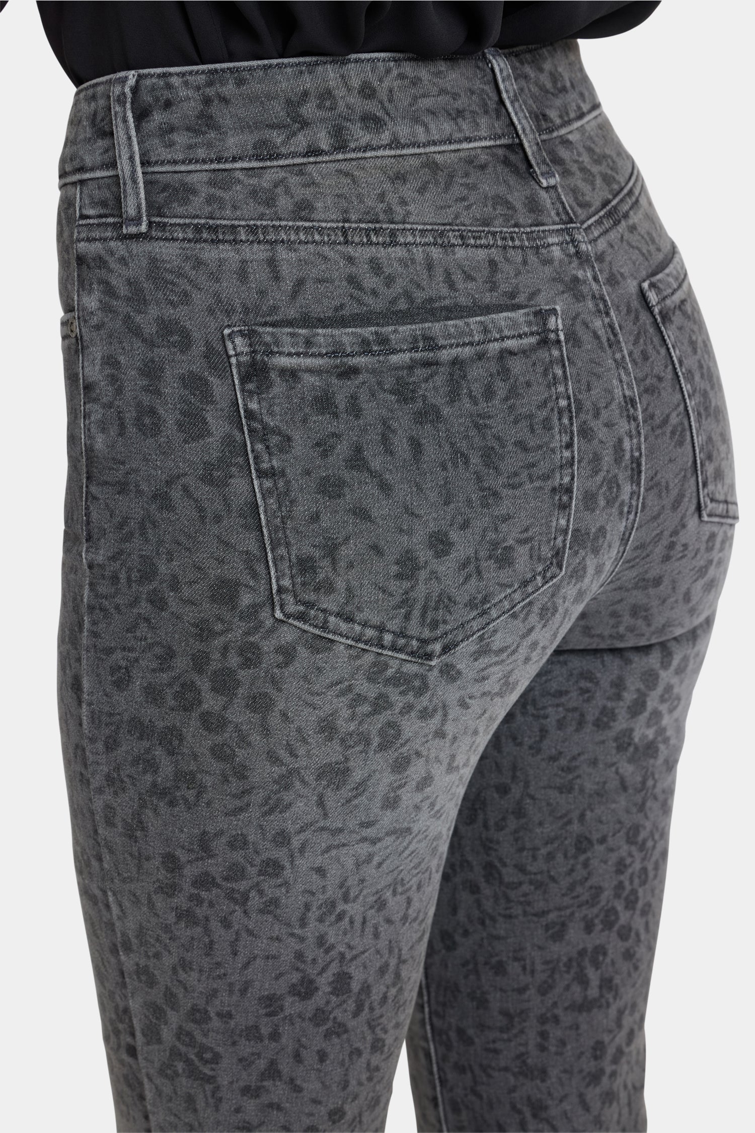 Marilyn Straight Jeans - Grey Daniela Ditsy