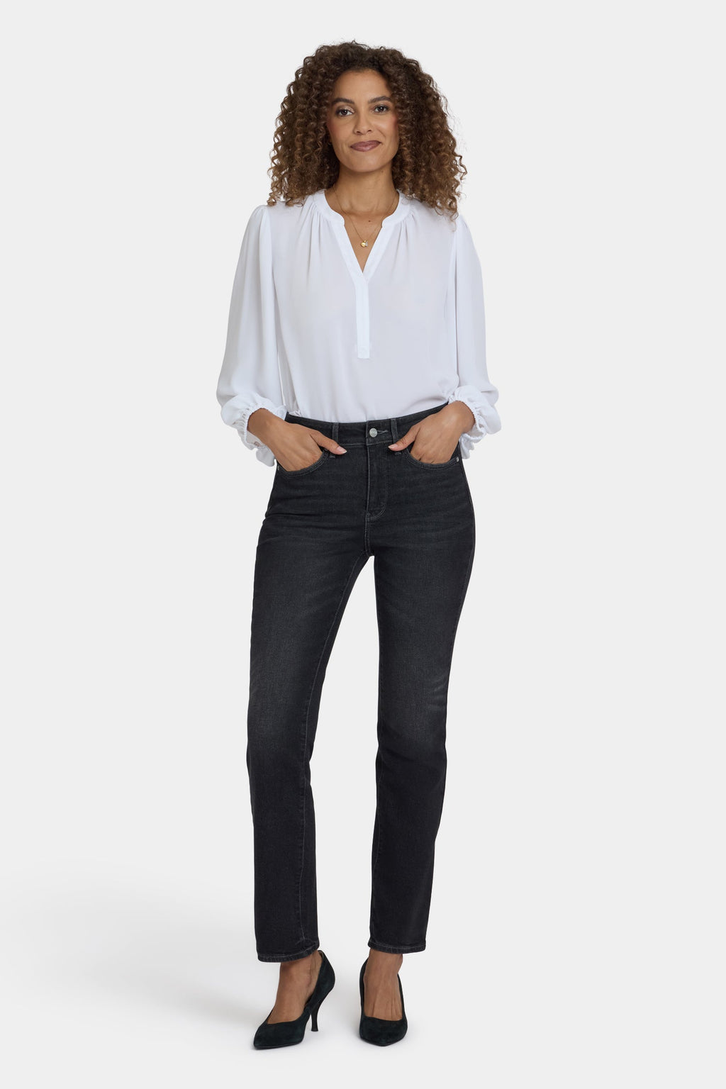 Marilyn Straight Jeans - Paris Lights