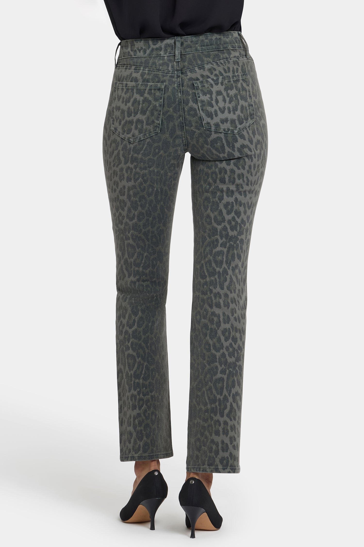 Marilyn Straight Jeans - Vine Leaf Leopard
