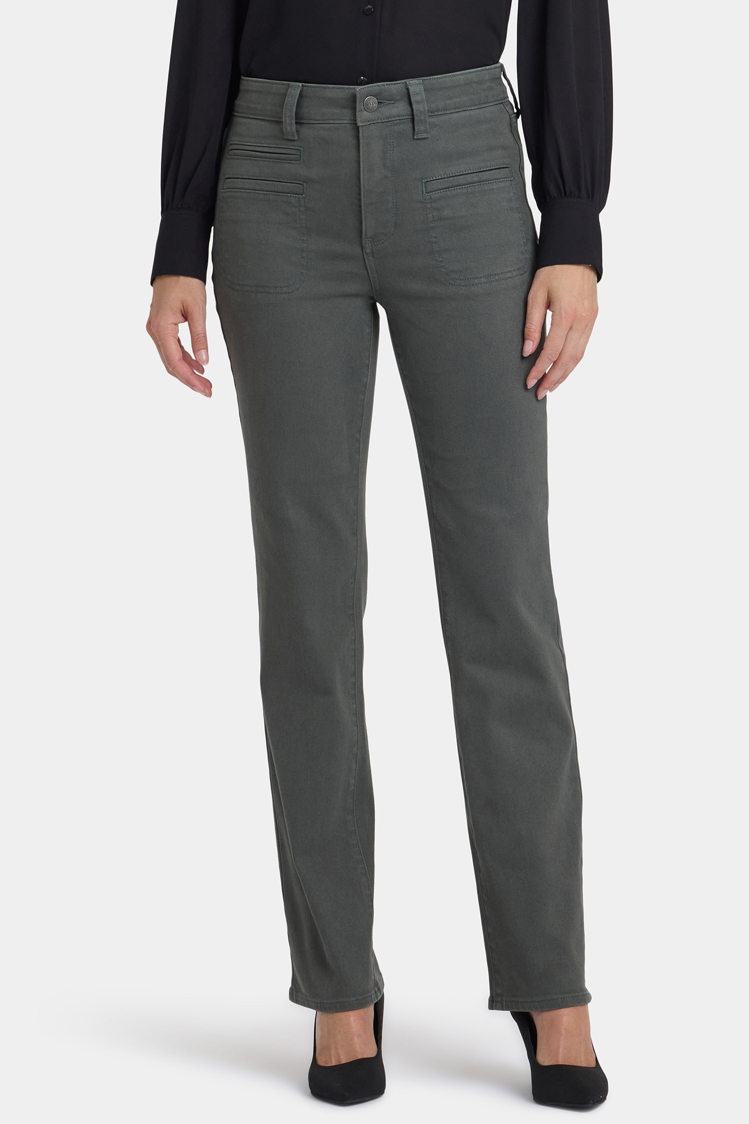 Marilyn Straight Jeans - True Olive