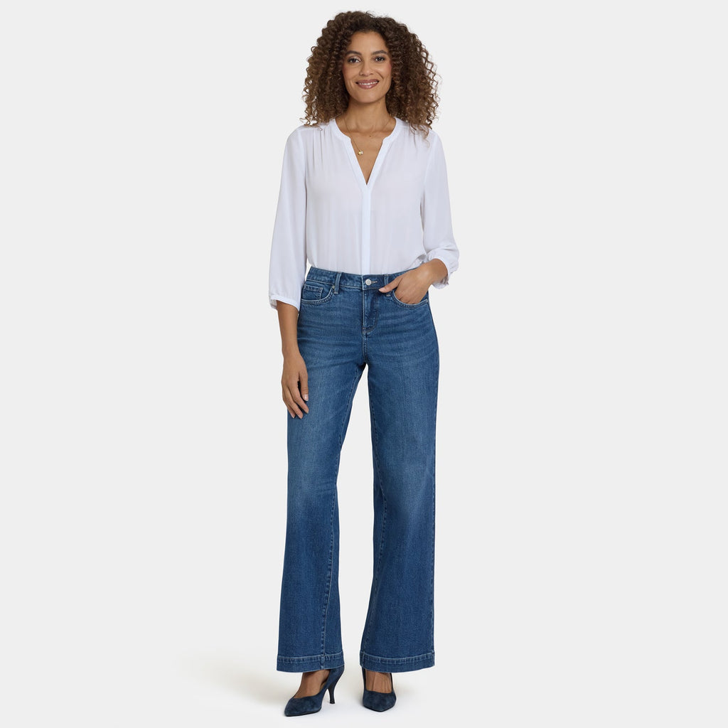 Teresa Wide Leg Jeans - Lake Notre-Dame