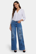 Teresa Wide Leg Jeans - Water Canyon