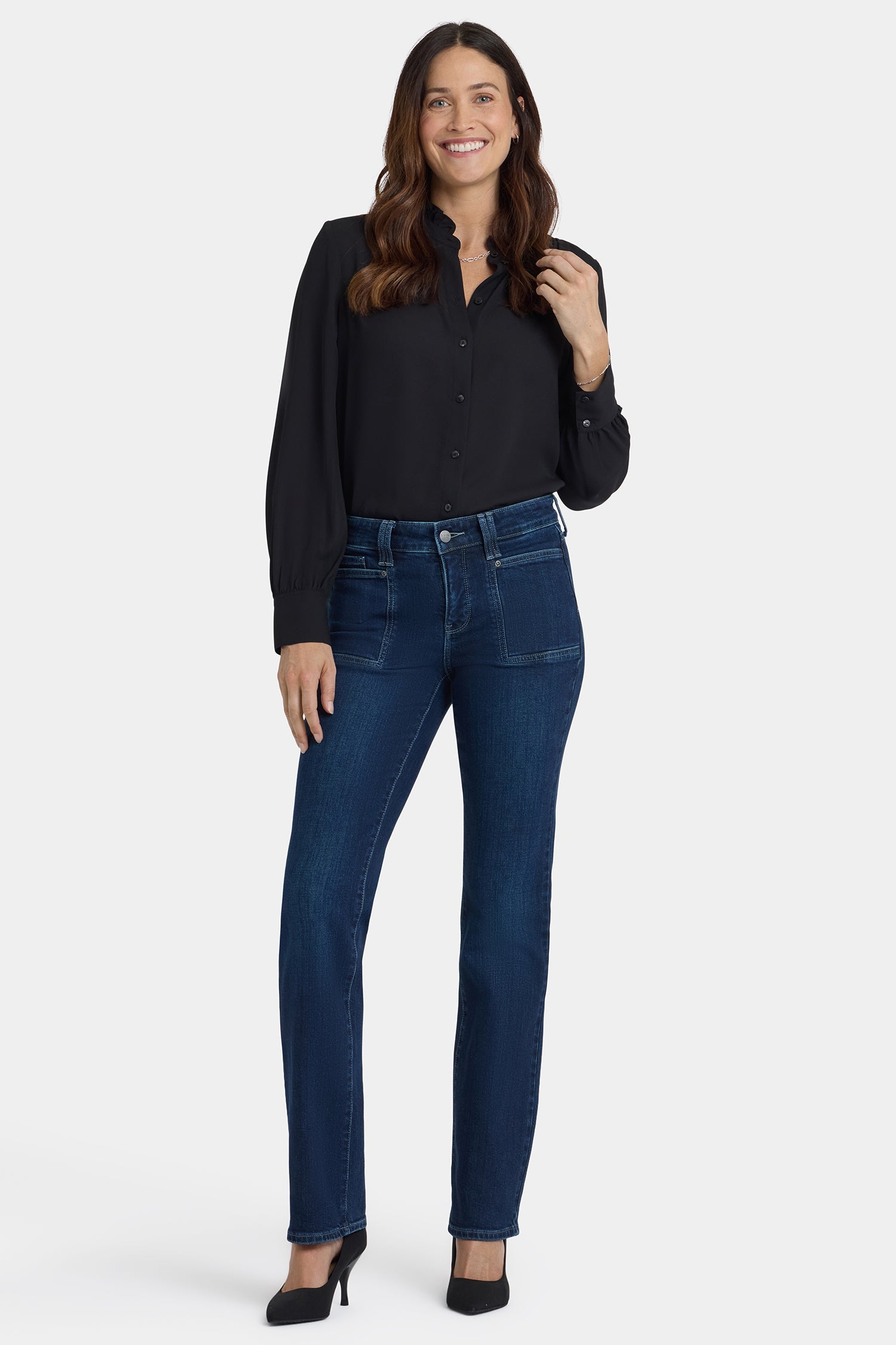 Marilyn Straight Jeans - Ink Skyline