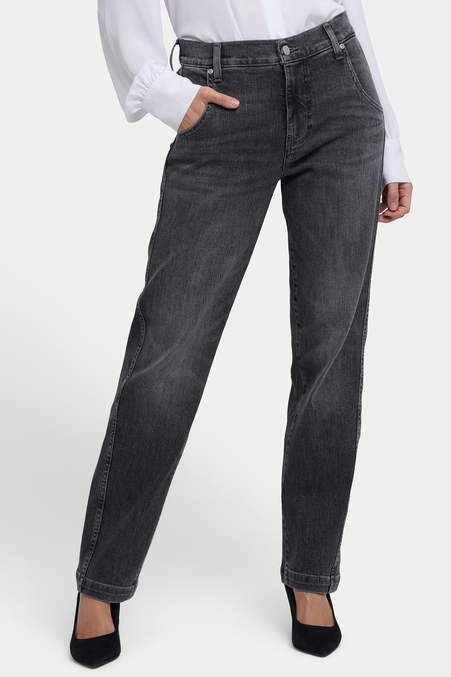 Brooke Loose Straight Jeans - Vintage Noir