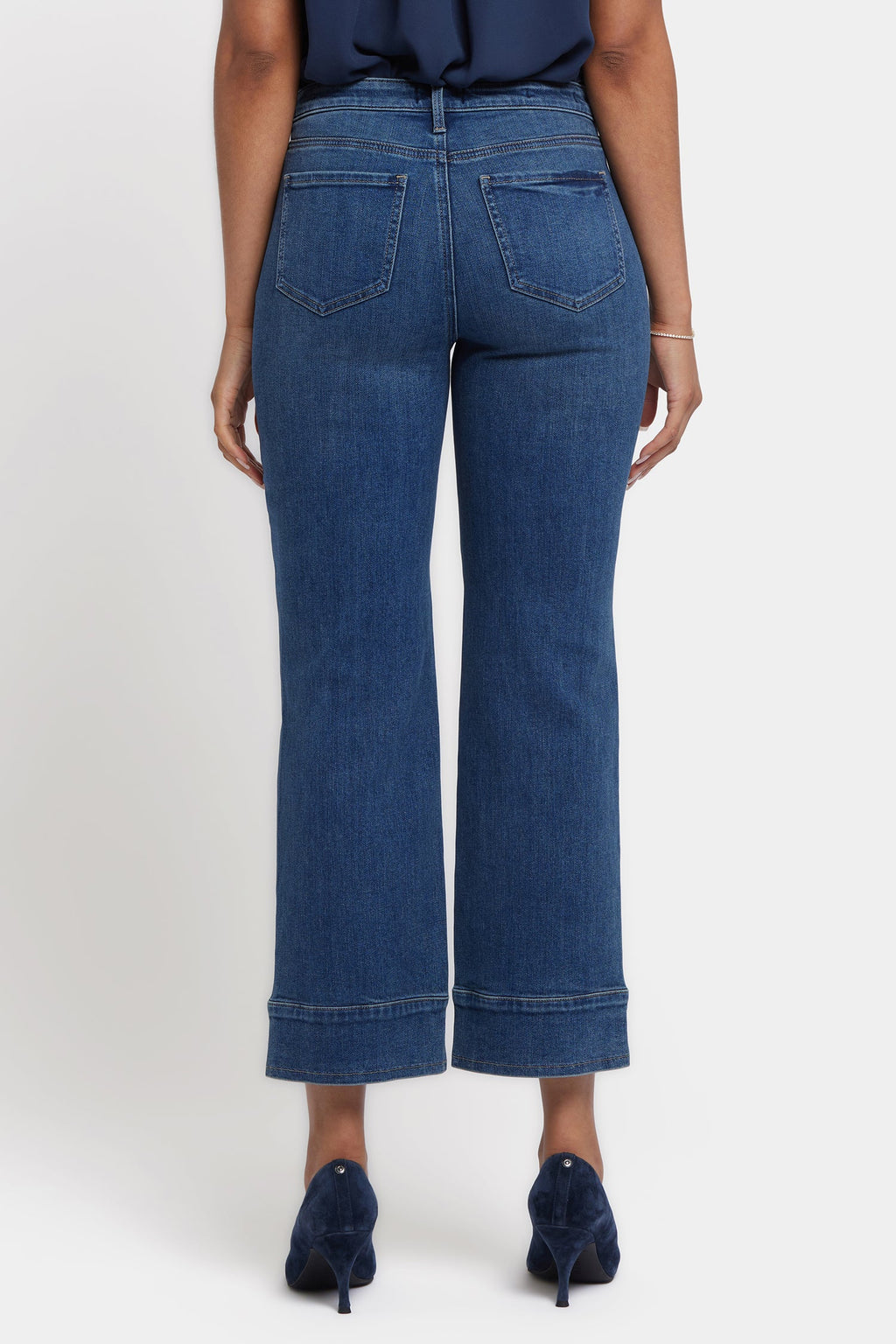 Bailey Relaxed Straight Ankle Jeans - Rio Rapids