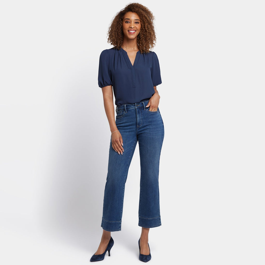 Bailey Relaxed Straight Ankle Jeans - Rio Rapids
