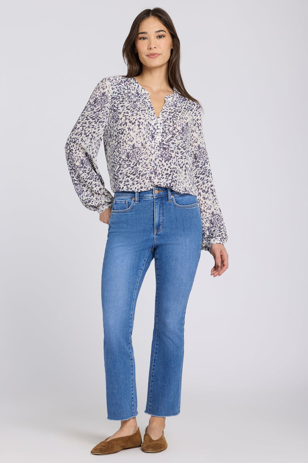 Billie Mini Bootcut Ankle Jeans - Blue Paradise