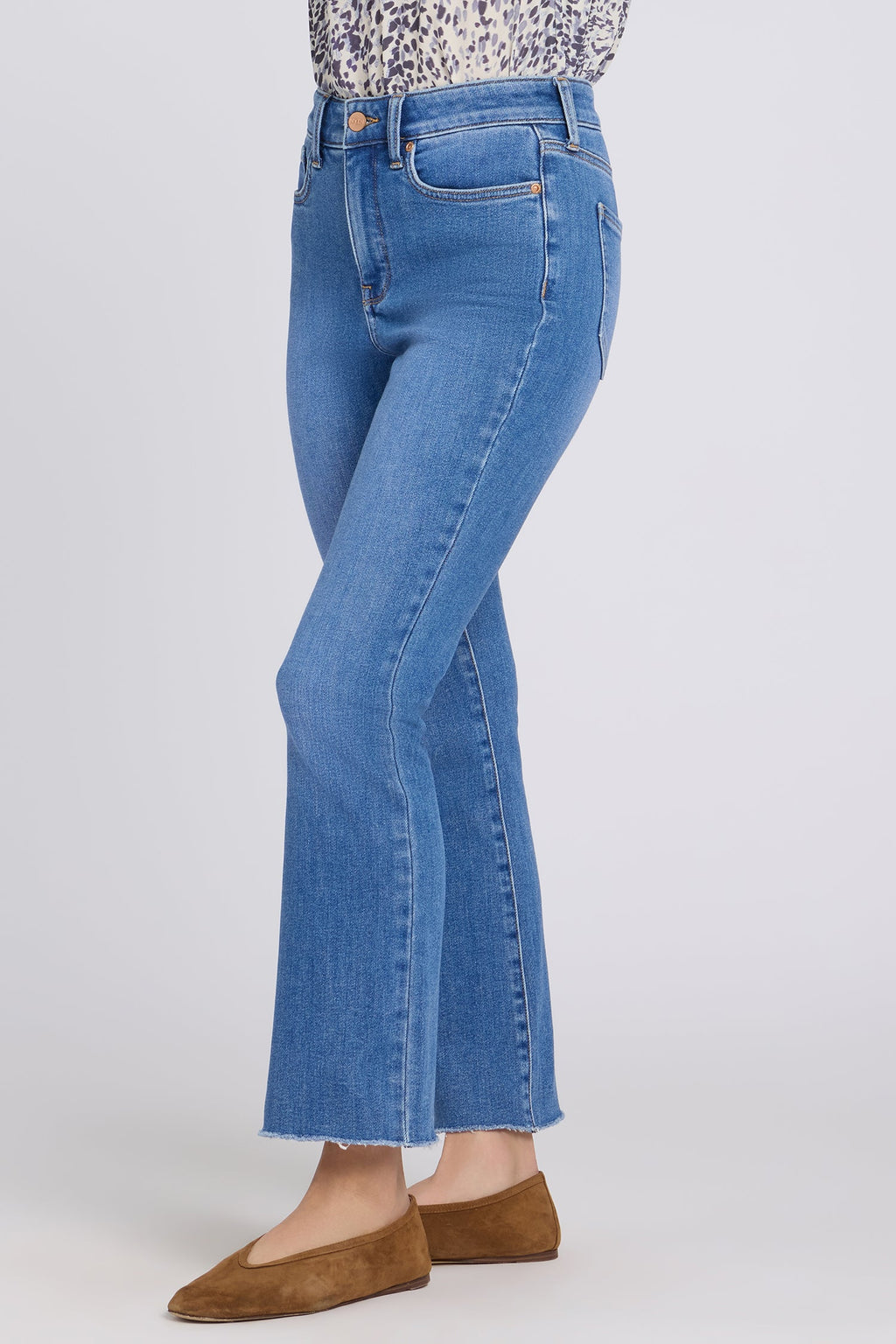 Billie Mini Bootcut Ankle Jeans - Blue Paradise