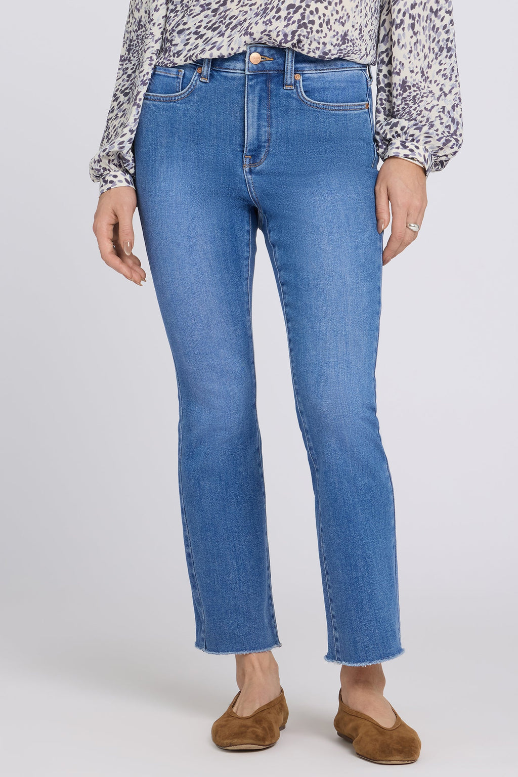 Billie Mini Bootcut Ankle Jeans - Blue Paradise