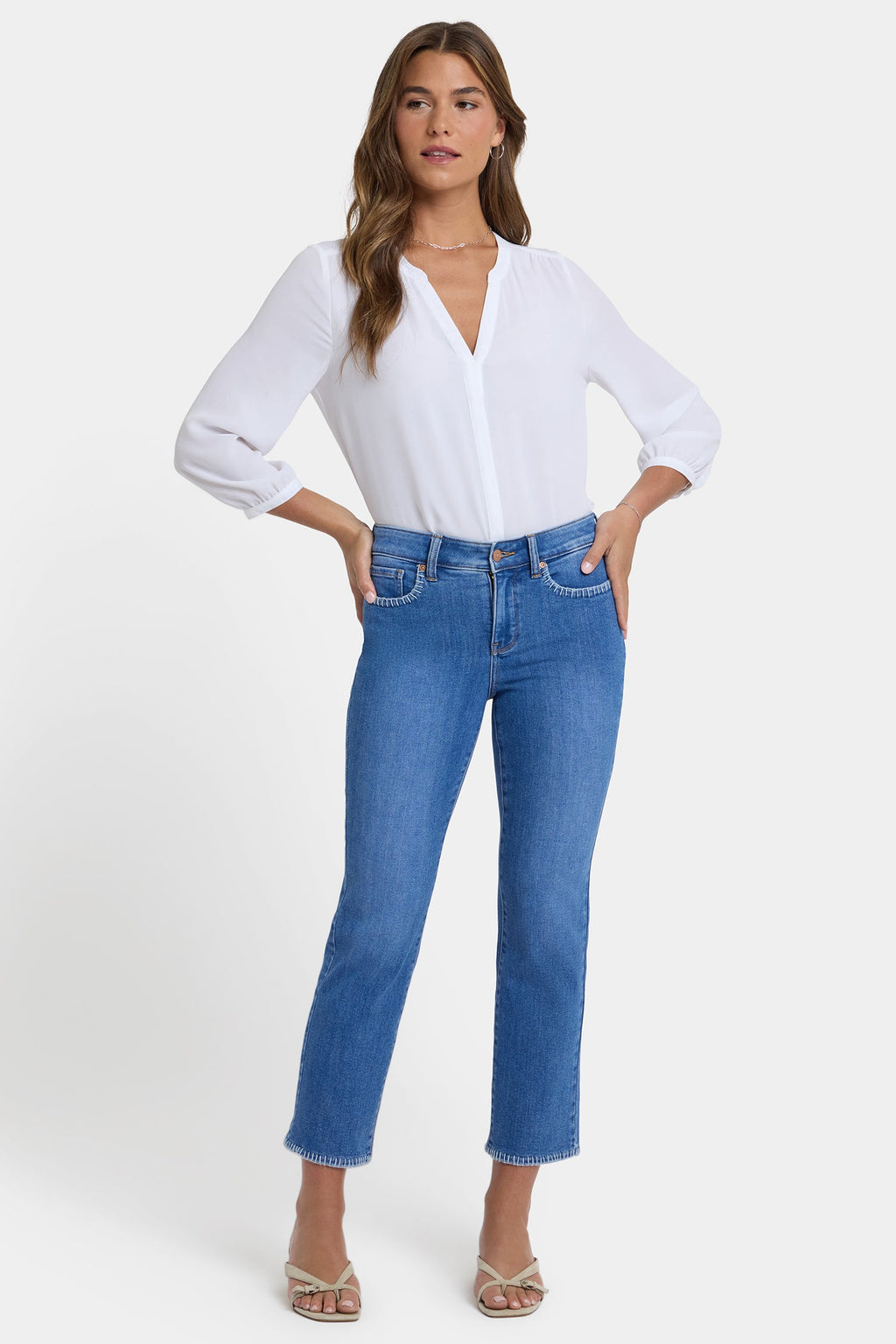 Marilyn Straight Ankle Jeans - Blue Paradise
