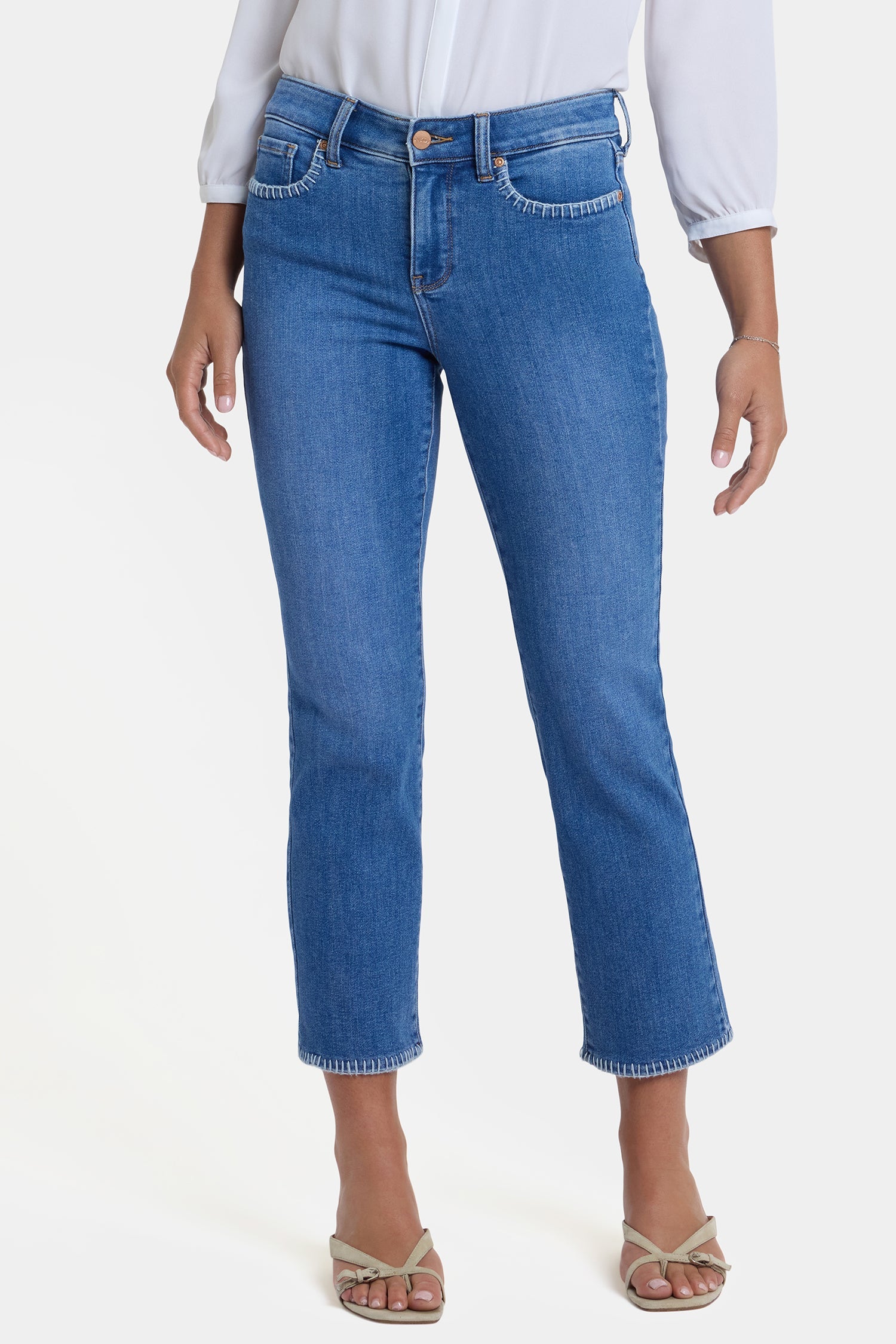 Marilyn Straight Ankle Jeans - Blue Paradise