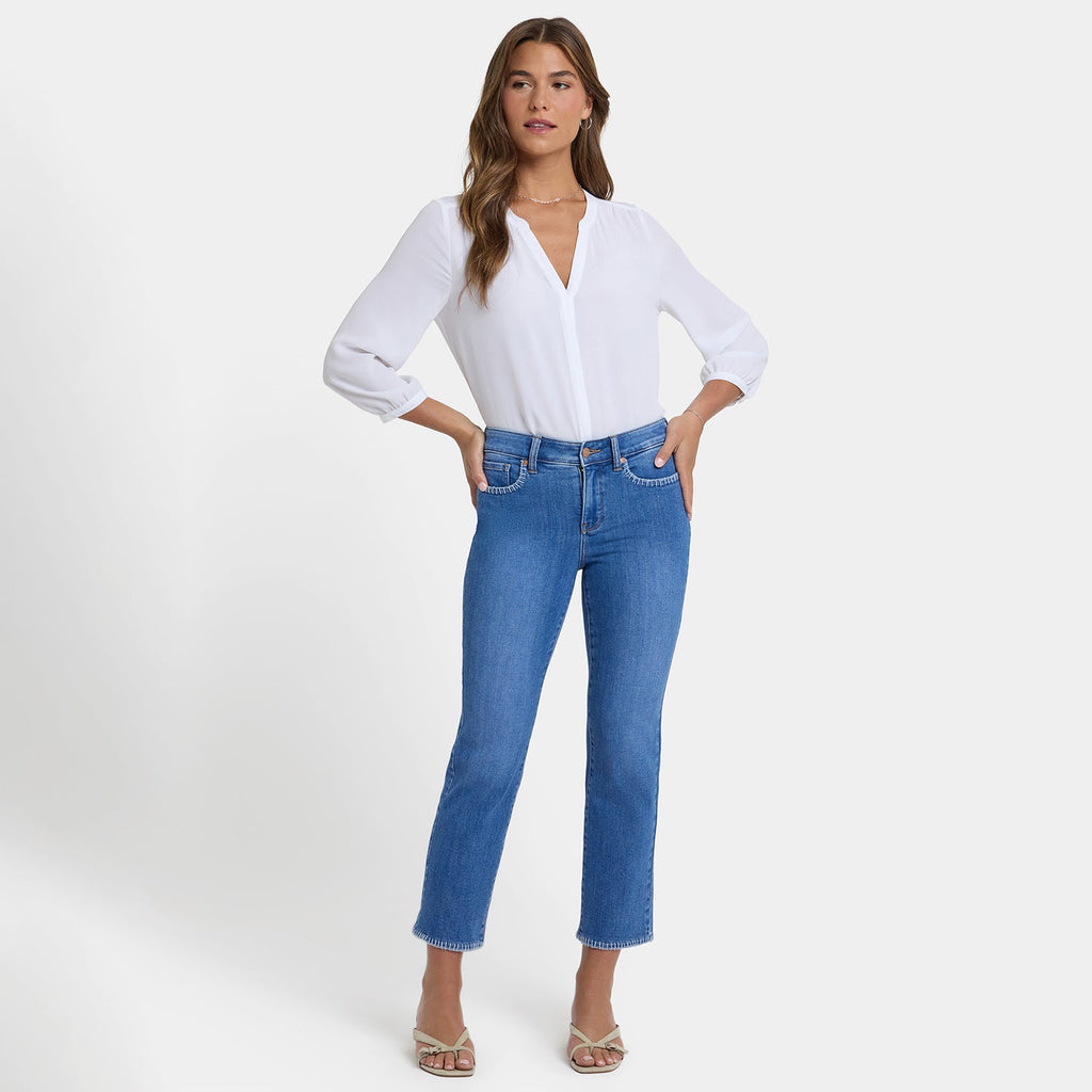 Marilyn Straight Ankle Jeans - Blue Paradise