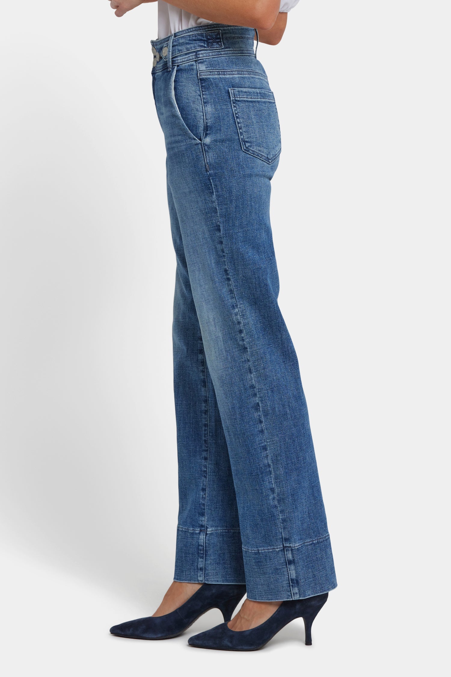 Bailey Relaxed Straight Jeans - Washed Crystal
