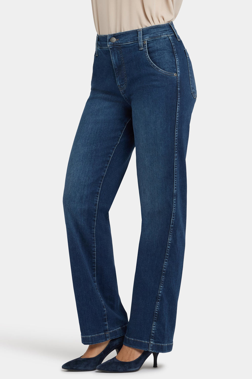 Brooke Loose Straight Jeans - Louvre Sapphire