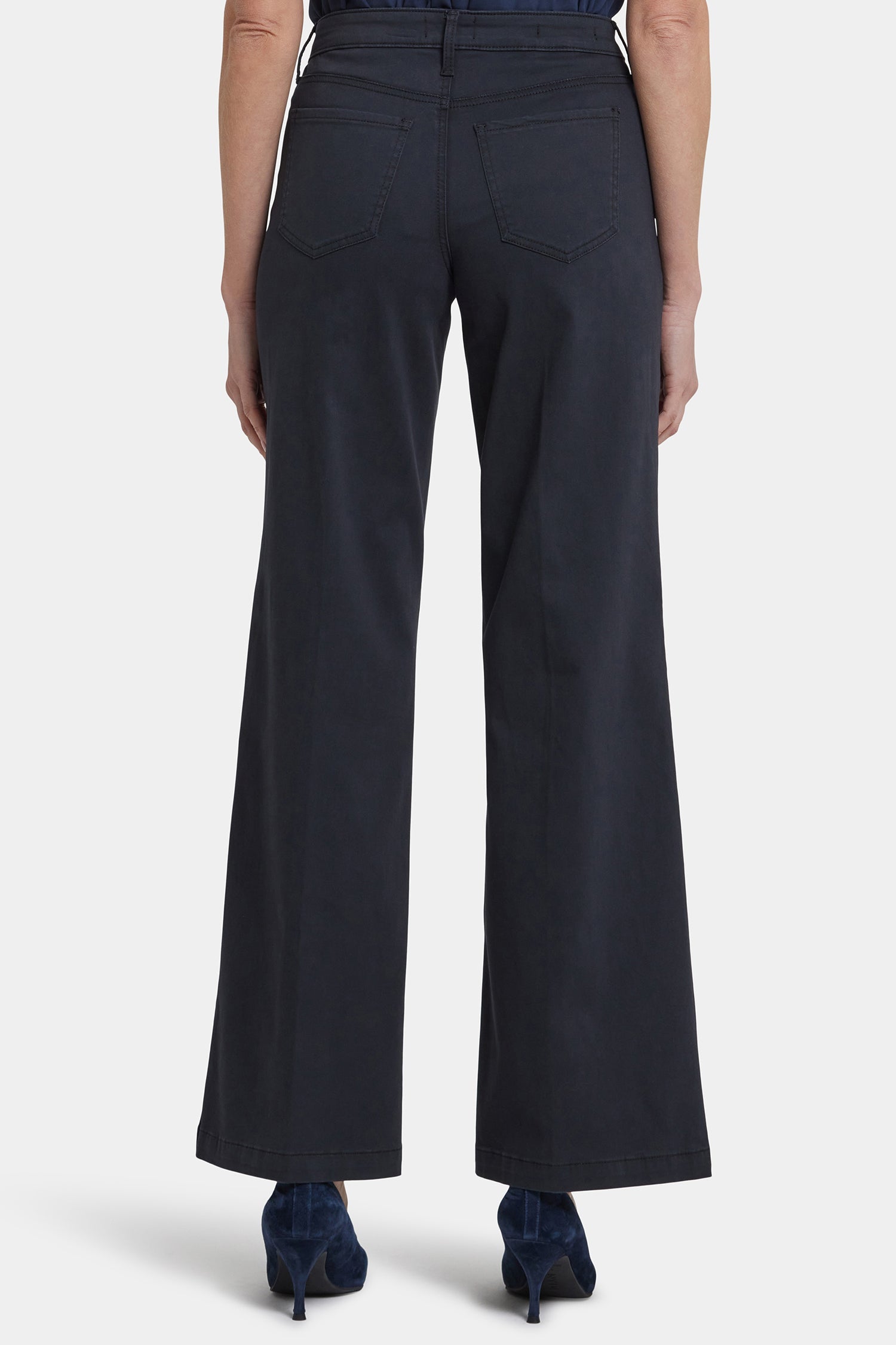 Teresa Wide Leg Jeans - Washed Black
