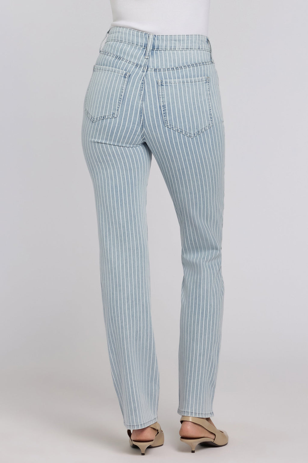 Marilyn Straight Jeans - Azure Stripe