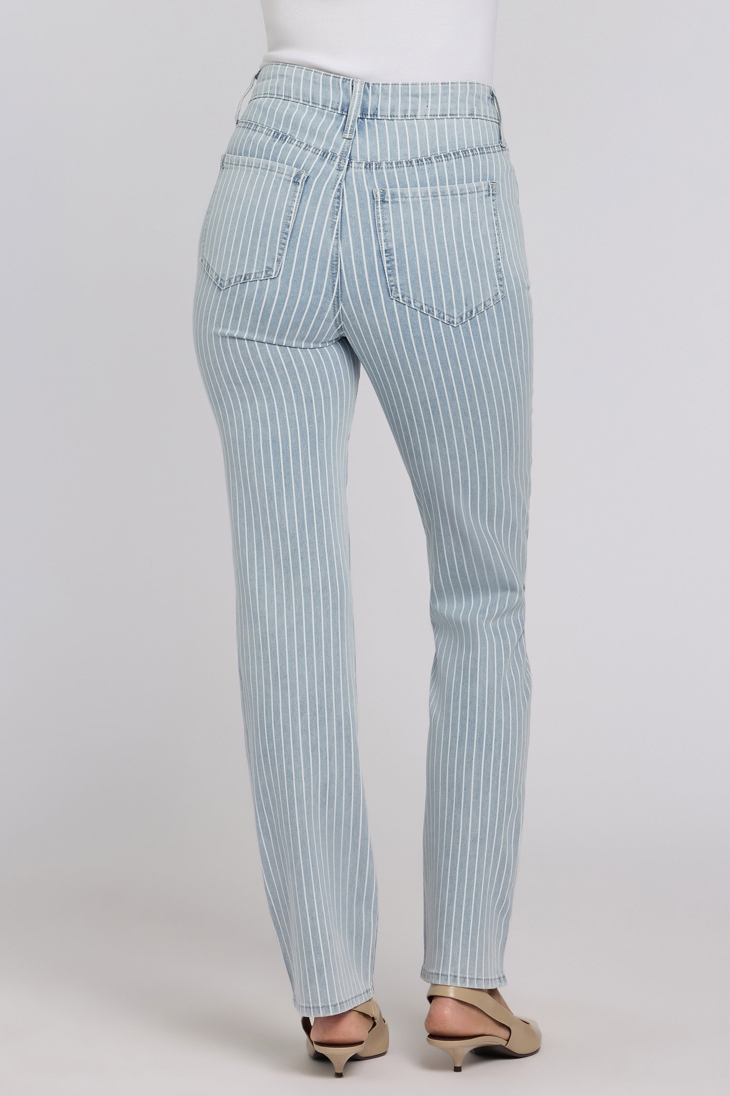 Marilyn Straight Jeans - Azure Stripe