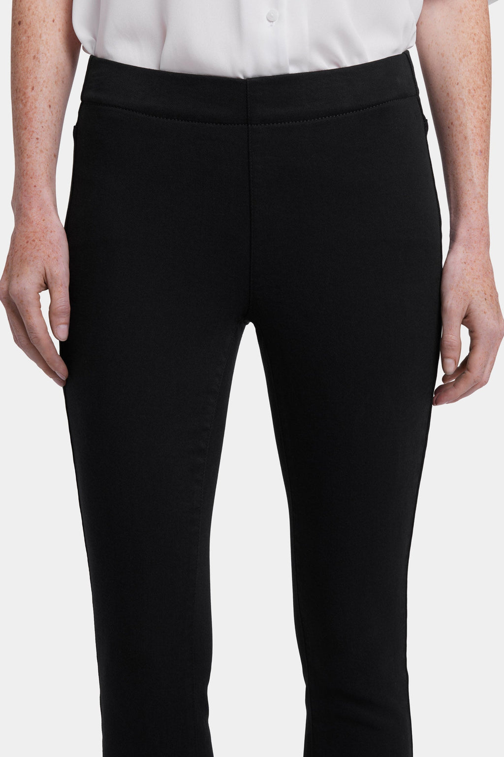 Ami Skinny Ankle Pull-On Jeans - Overdye Black