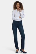 Marilyn Straight Jeans In Petite - Obsidian Blue