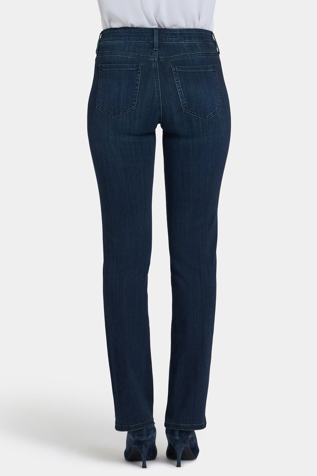 Marilyn Straight Jeans In Petite - Obsidian Blue
