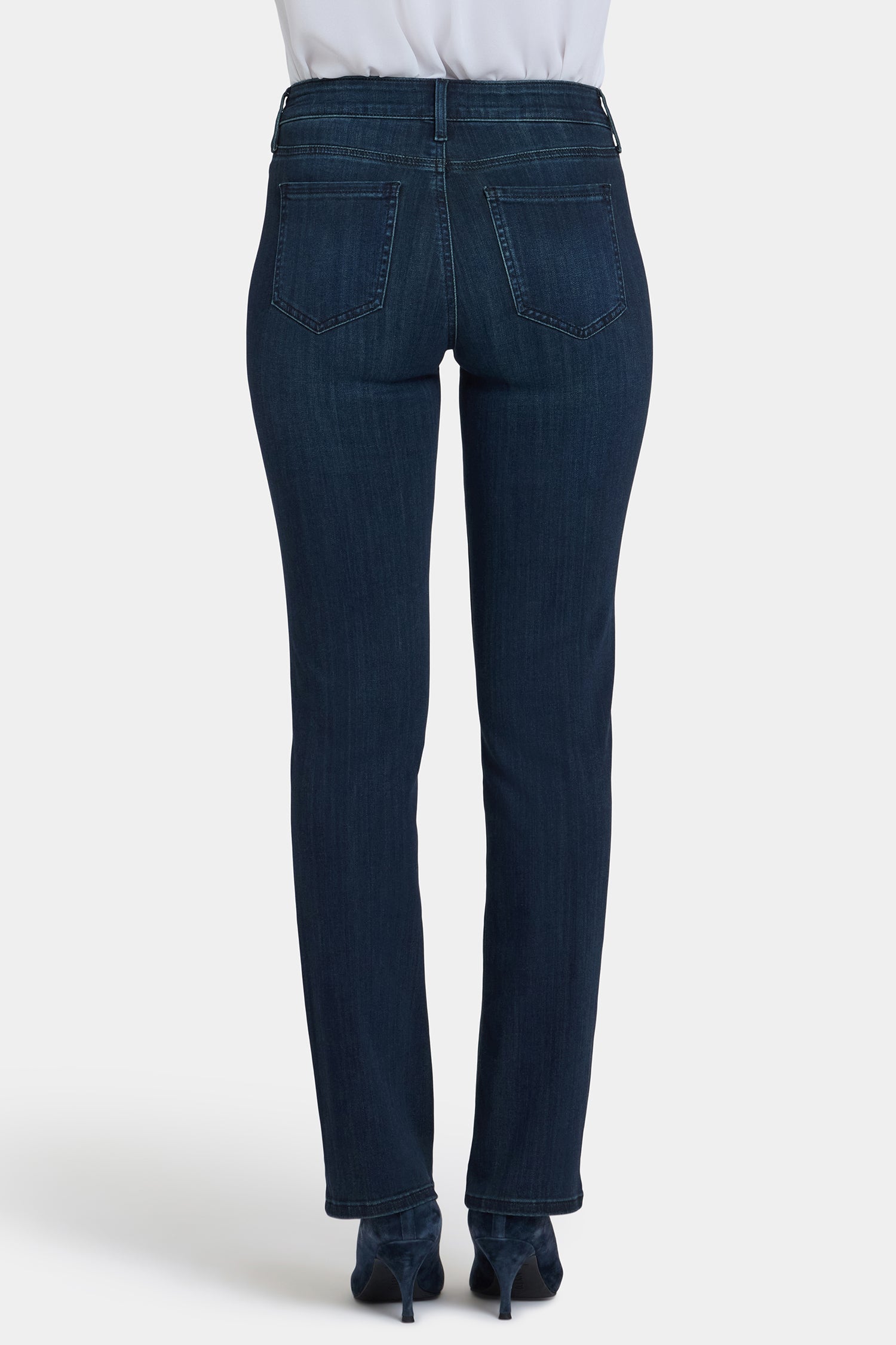 Marilyn Straight Jeans In Petite - Obsidian Blue