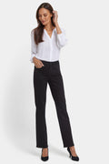 Marilyn Straight Jeans In Petite - Black Rinse
