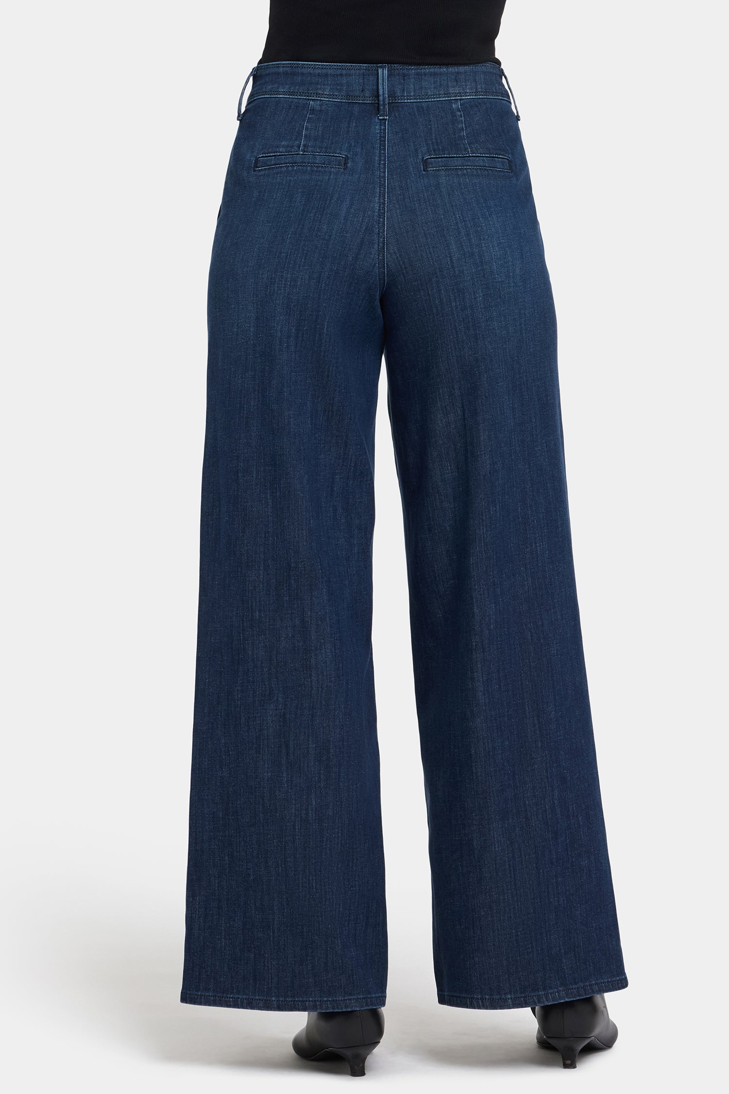Mona Wide Leg Trouser Jeans In Petite - Louvre Sapphire