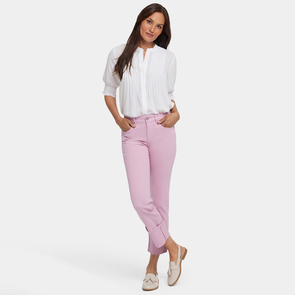 Marilyn Straight Jeans In Petite - Pink Nectar
