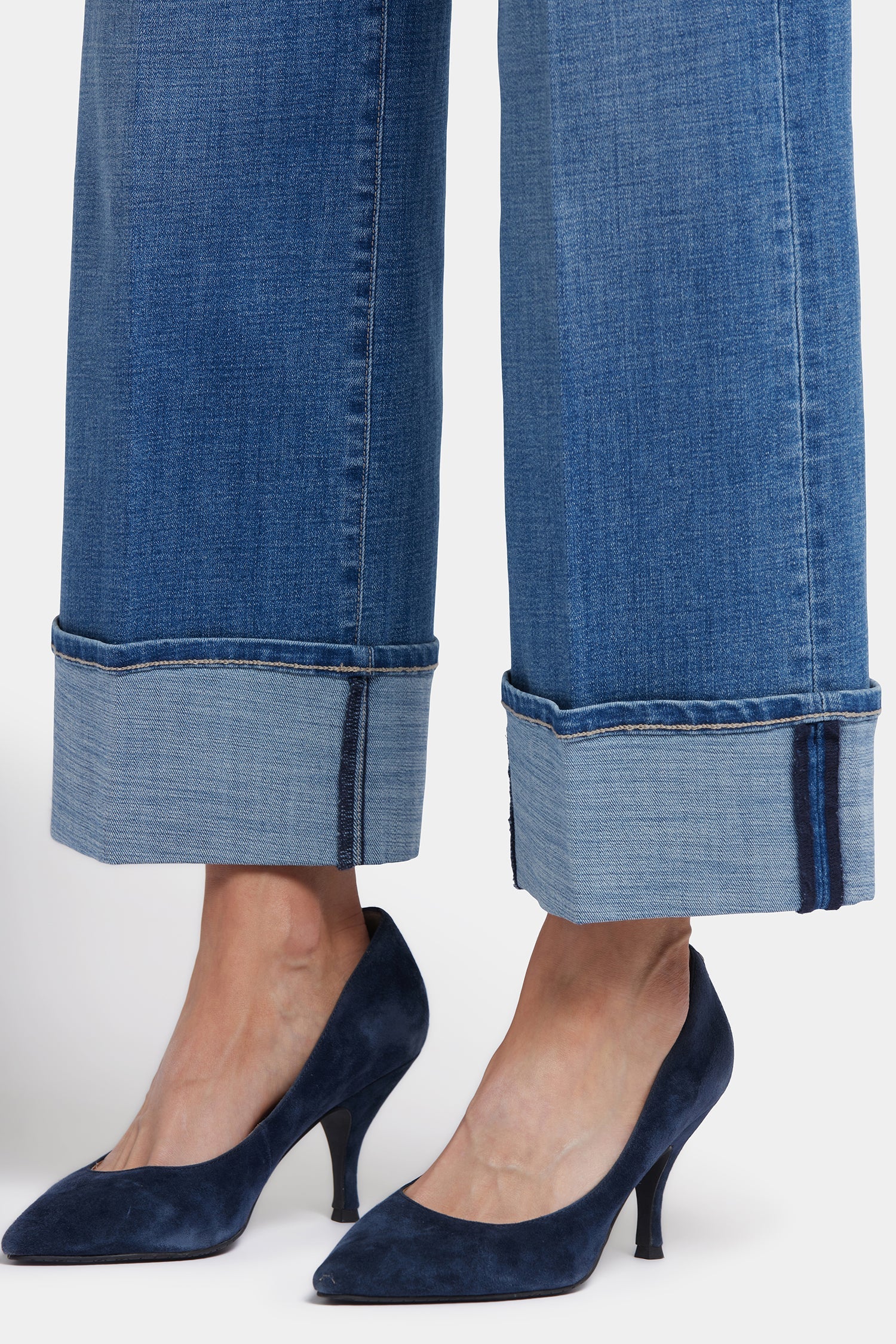 Teresa Wide Leg Jeans In Petite - Stillwater Lake
