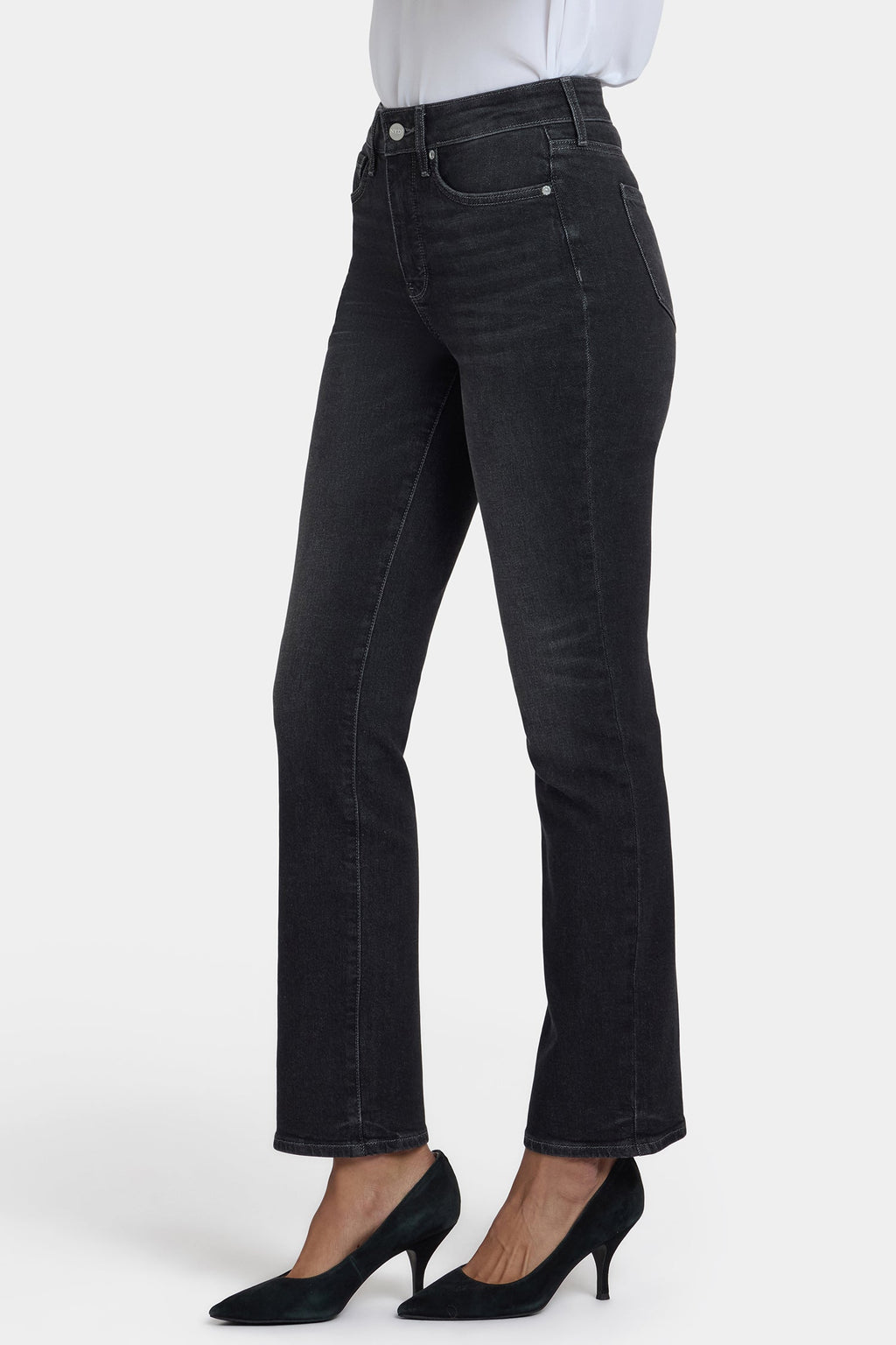Marilyn Straight Jeans In Petite - Paris Lights