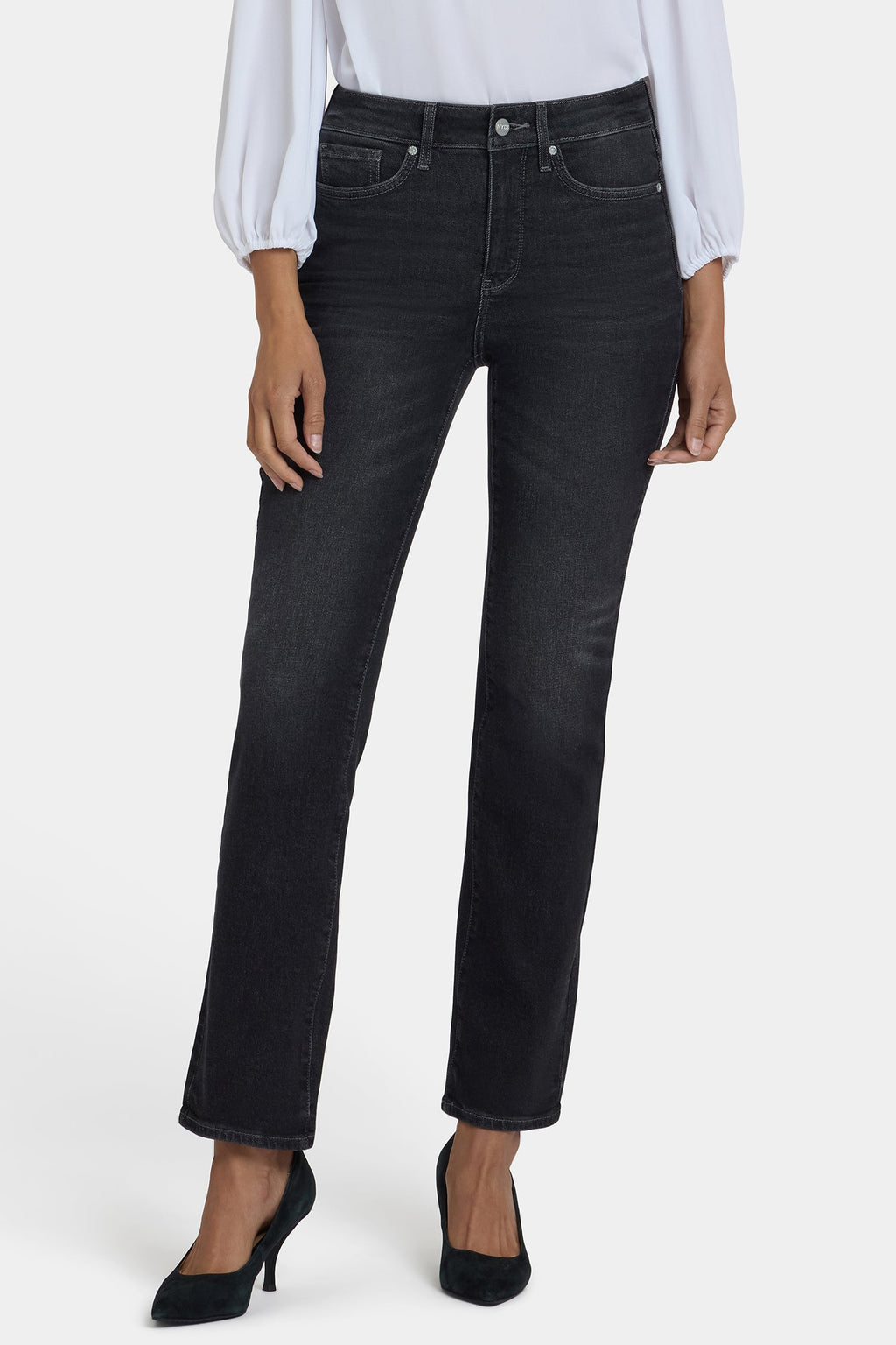 Marilyn Straight Jeans In Petite - Paris Lights