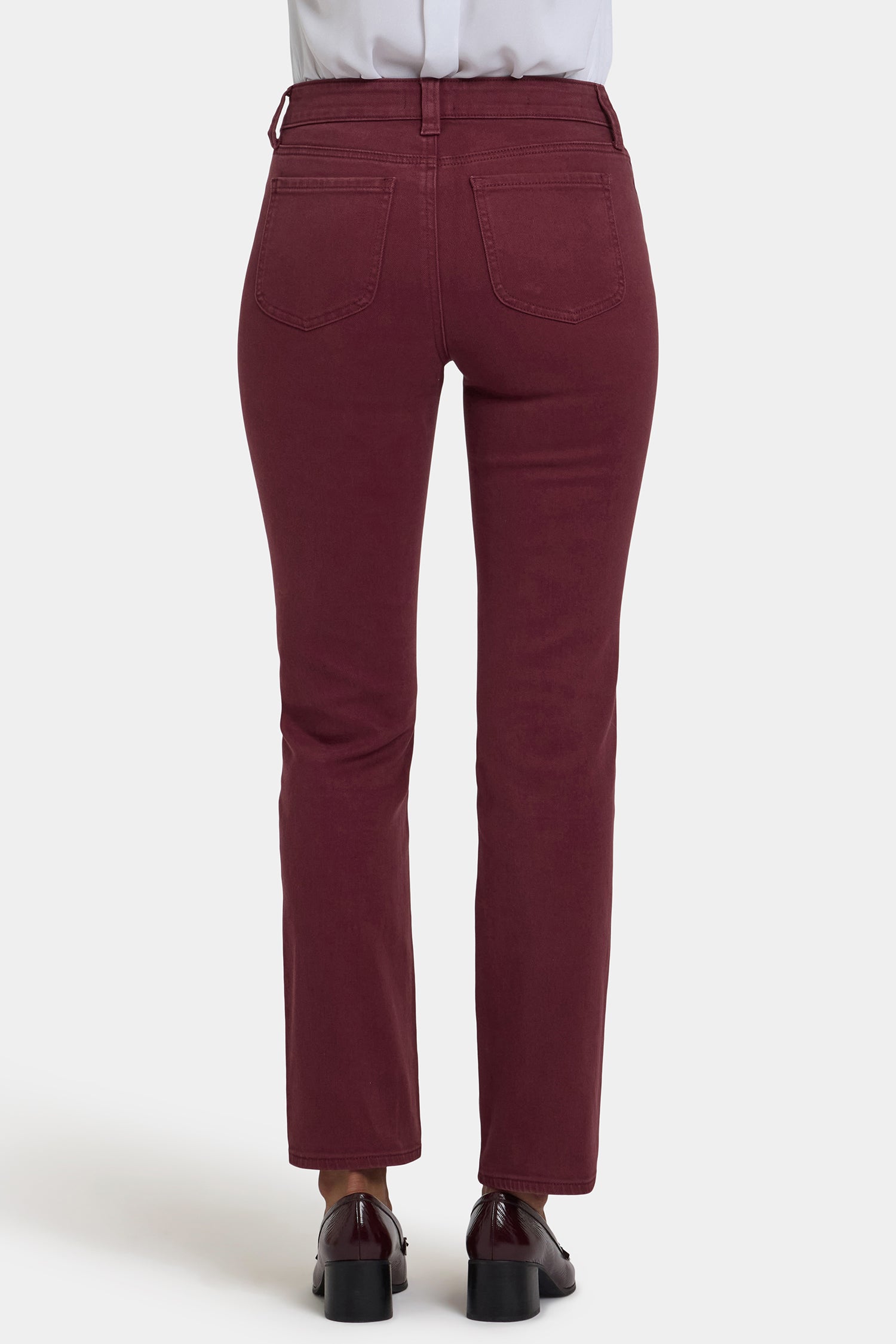Marilyn Straight Jeans In Petite - Sienna Red