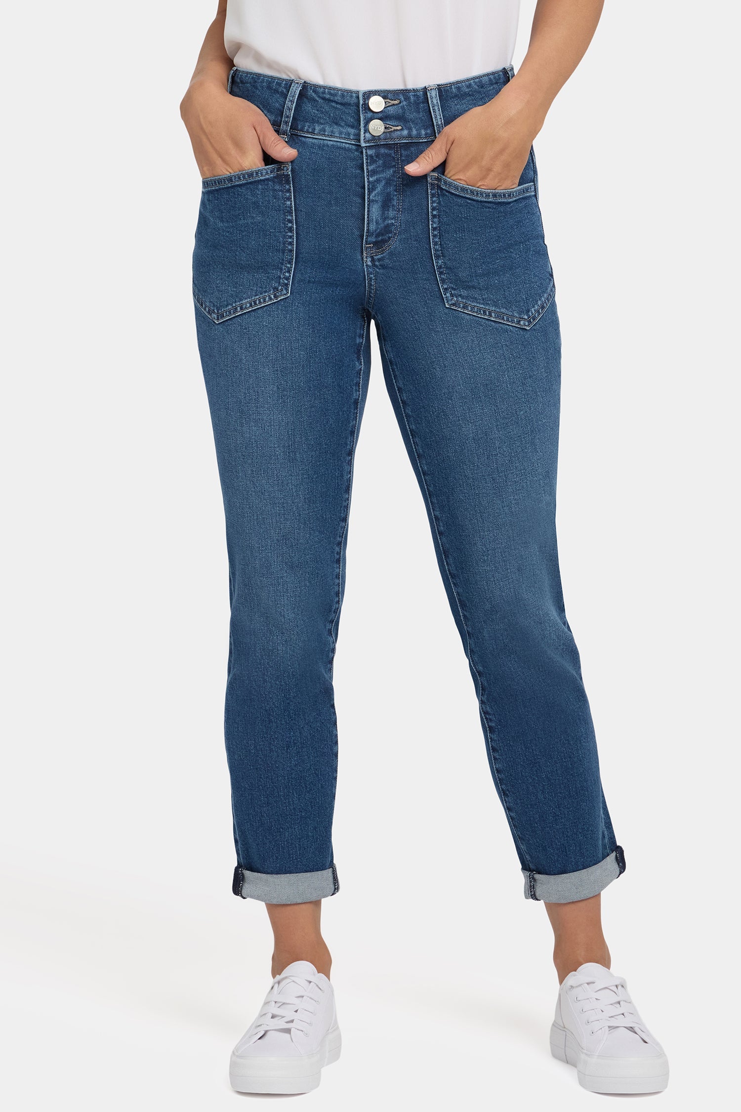 Margot Girlfriend Jeans In Petite - Lake Notre-Dame