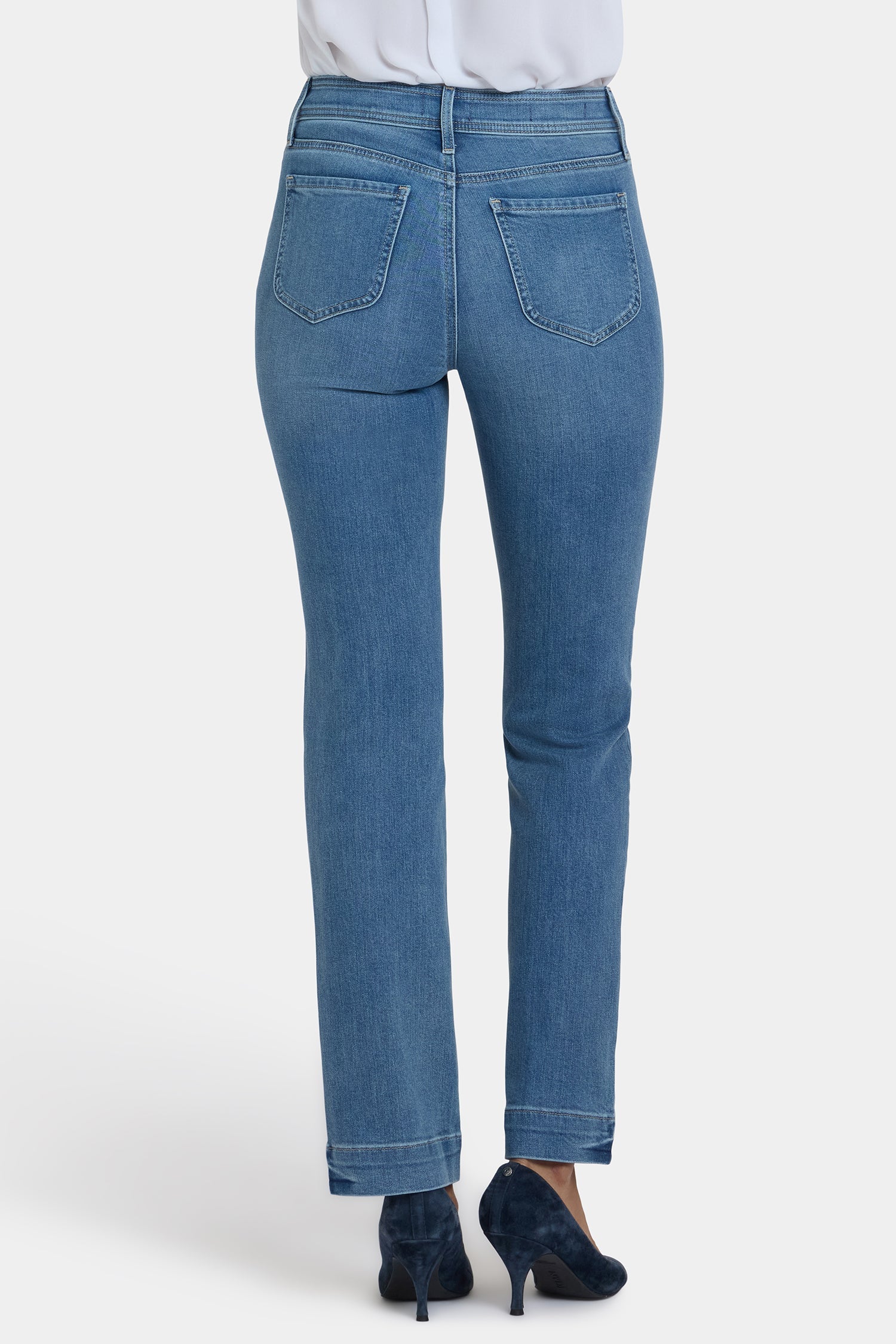 Marilyn Straight Jeans In Petite - Bastille Sea
