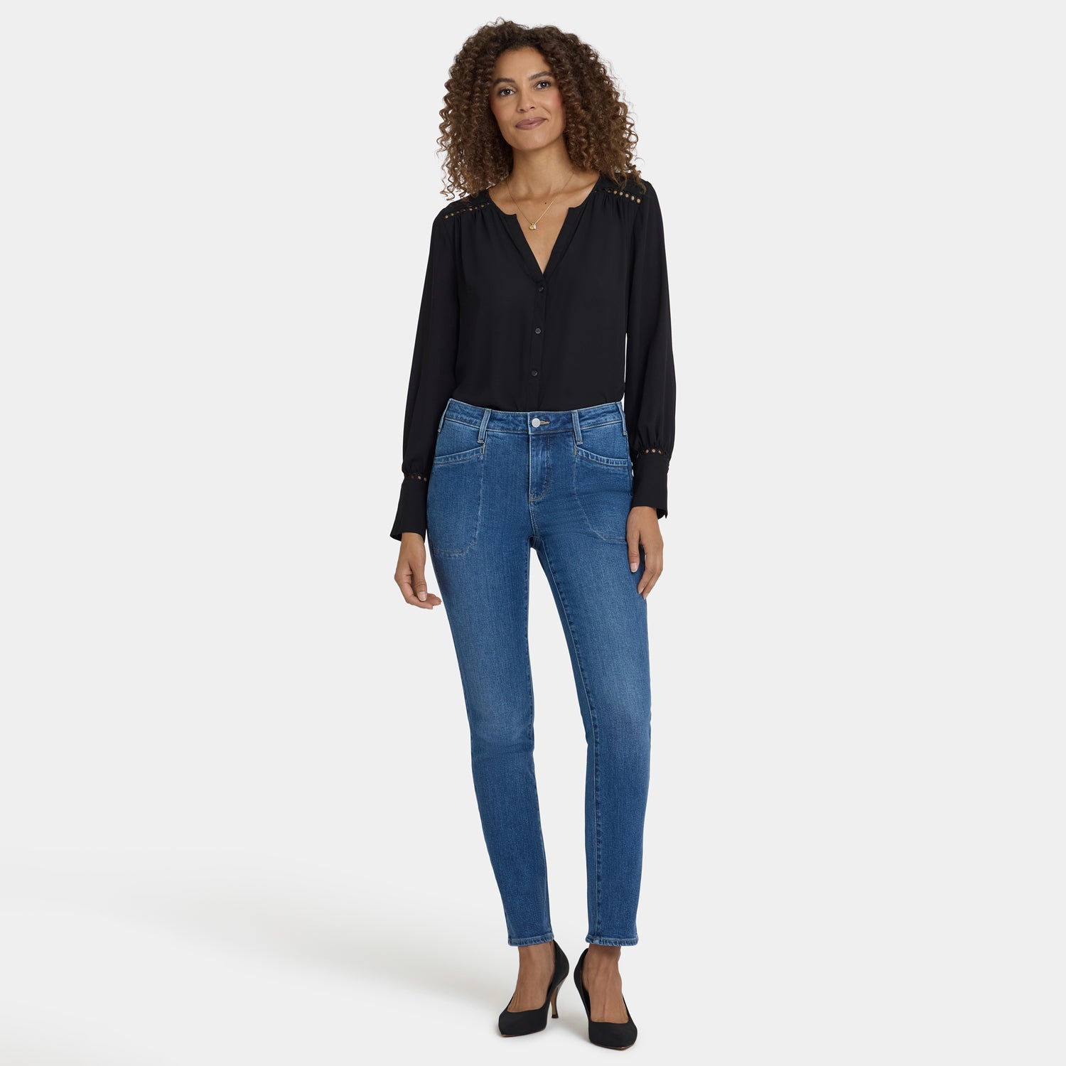Sheri Slim Jeans In Petite - Opera Blue