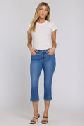 Chloe Capri Jeans In Petite - Blue Paradise