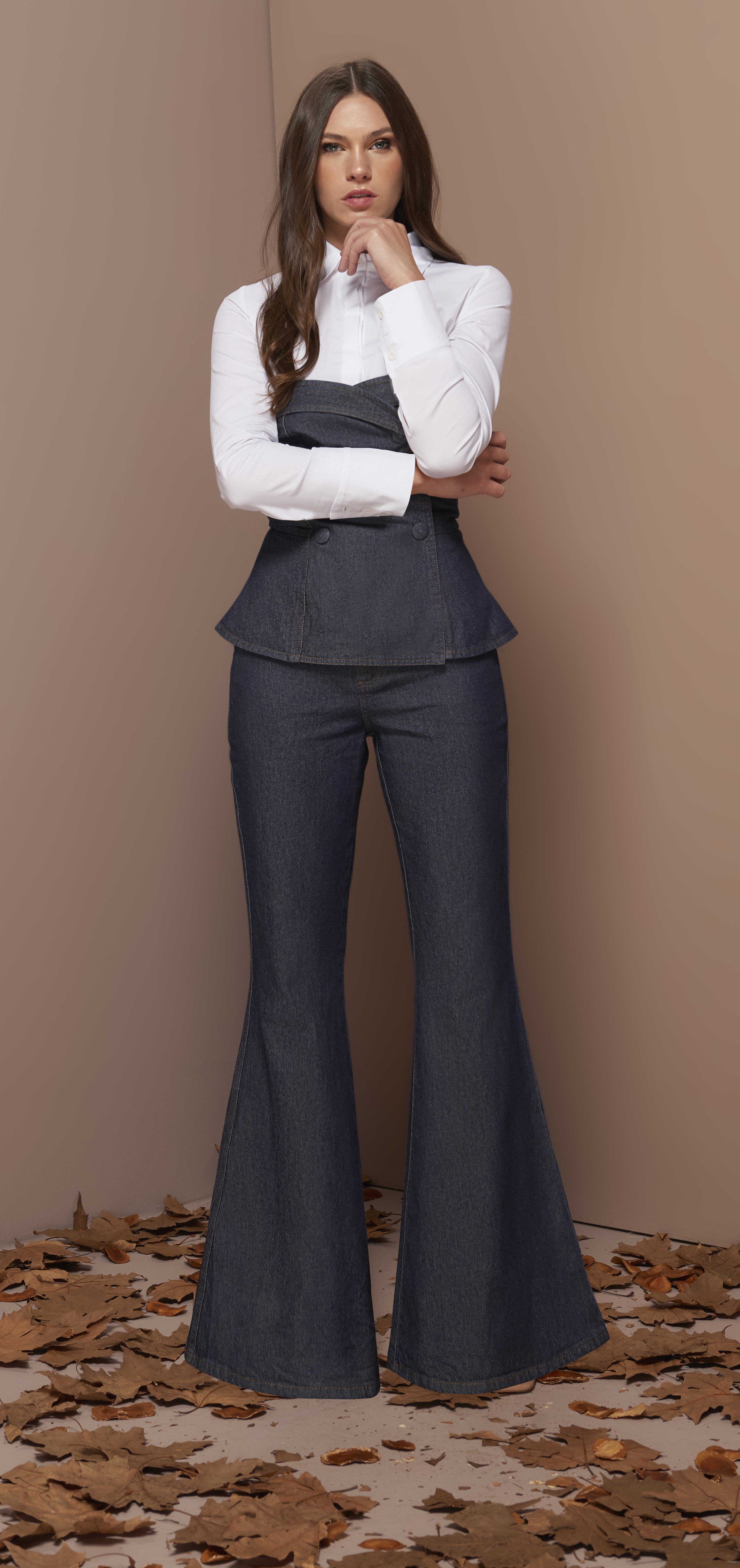 Anne Fernandes Jeans Top+Pants Set